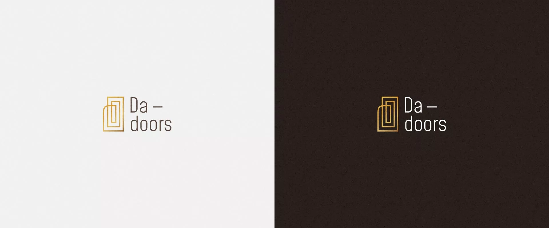 Разработка логотипа для компании «DA-DOORS» в Новошахтинске