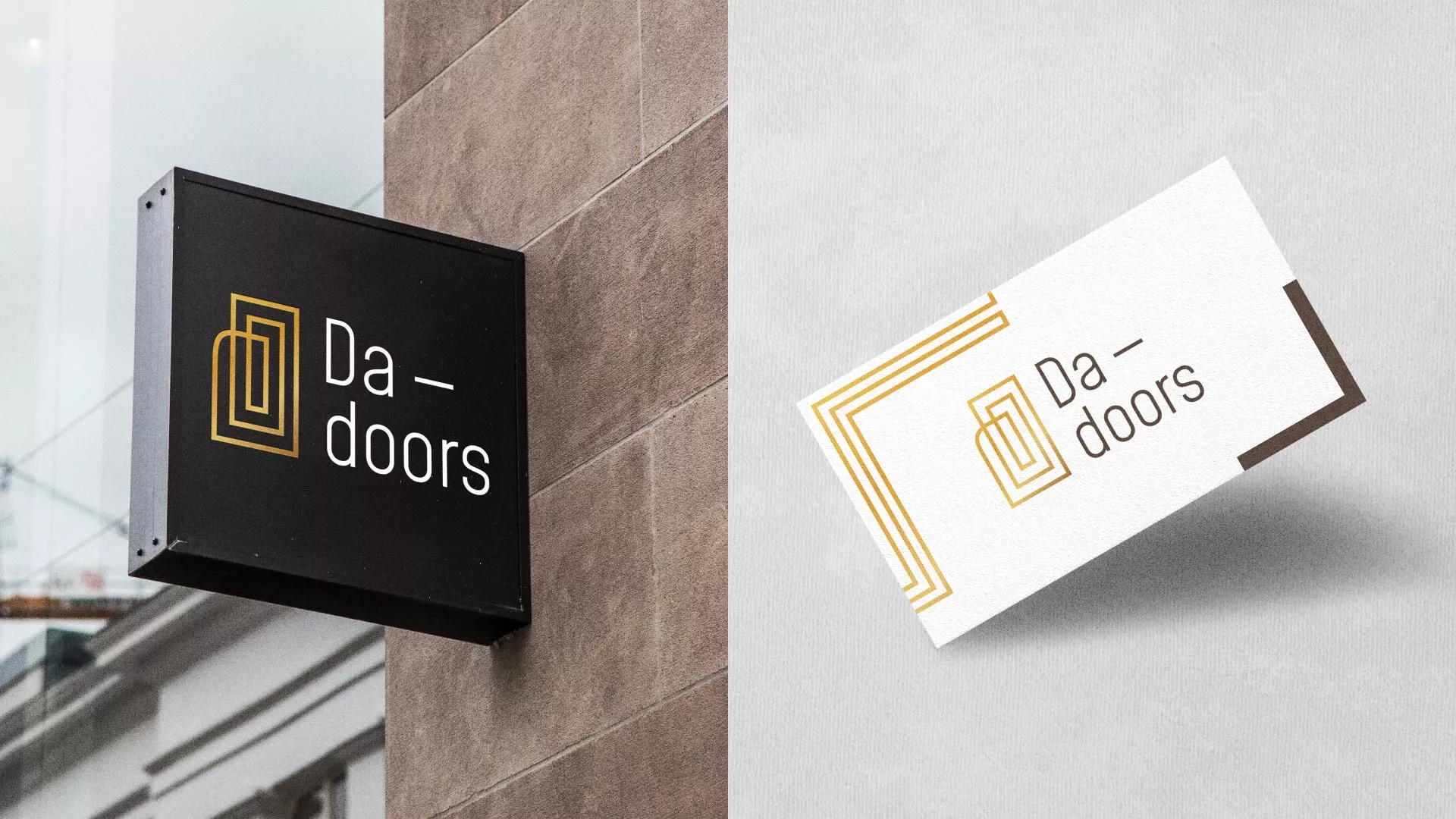 Разработка логотипа для компании «DA-DOORS» в Новошахтинске